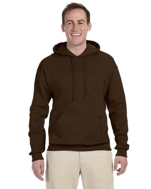 Jerzees Adult NuBlend® Fleece Pullover Hooded Sweatshirt – Soft, Durable, and Eco-Friendly Jerzees Small Chocolate