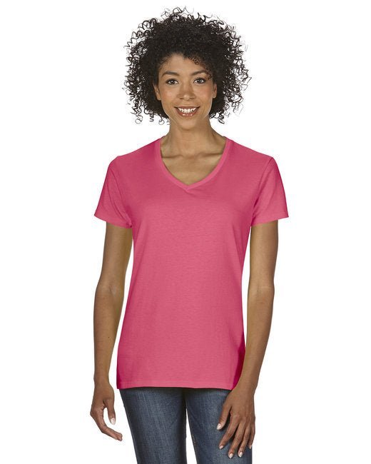 Custom Ladies' V-Neck T-Shirt – Comfortable, Stylish & Sustainable V-Neck Gildan
