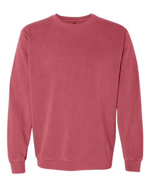 Garment-Dyed Sweatshirt - Comfort Colors | Relaxed, Durable, and Eco-Friendly Comfort Colors Small Crimon