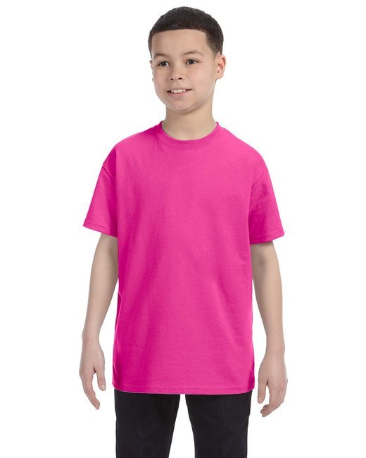 Custom Youth DRI-POWER® T-Shirt – Moisture-Wicking & Durable Jerzees X-Small Cyber Pink