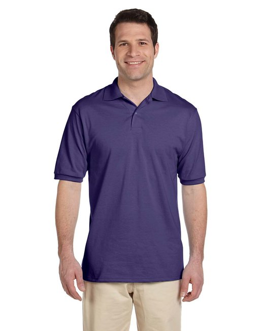 Jerzees Adult SpotShield™ Stain-Resistant Jersey Polo Shirt Jerzees Small Deep Purple