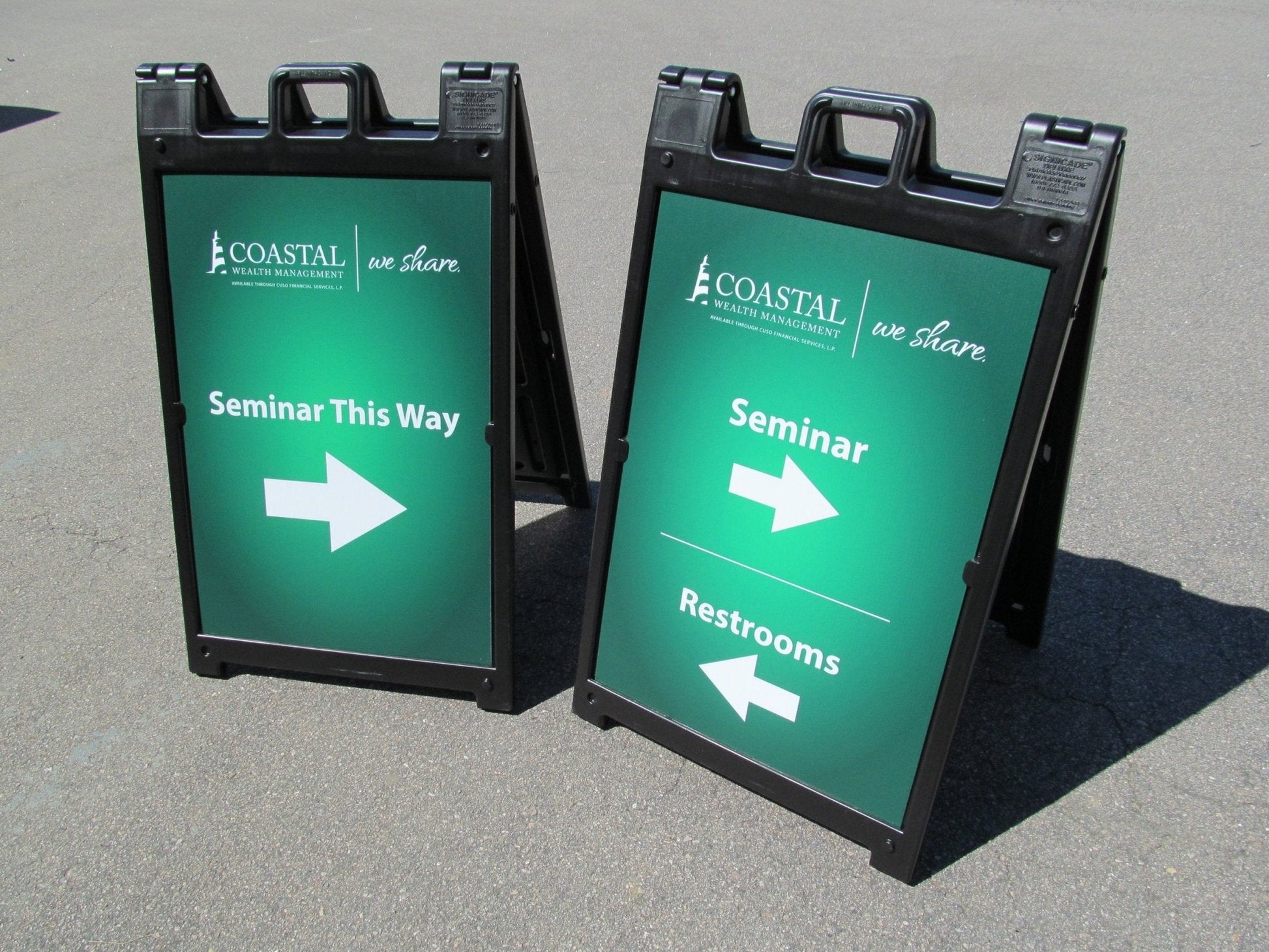 Custom Event Planning and Management A-Frame Signage – High-Quality Custom Logo Printed Signs for Event Direction Custom A-Frame Sign Show Off Your Threads