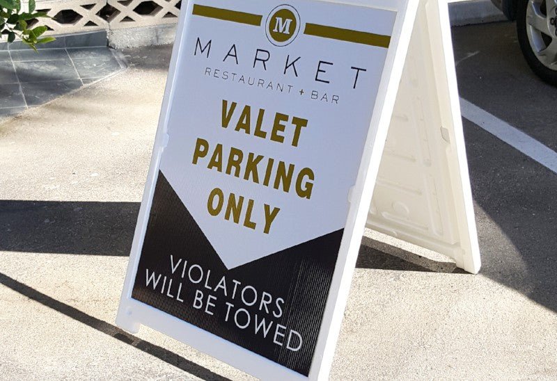 Custom Event Planning and Management A-Frame Signage – High-Quality Custom Logo Printed Signs for Event Direction Custom A-Frame Sign Show Off Your Threads