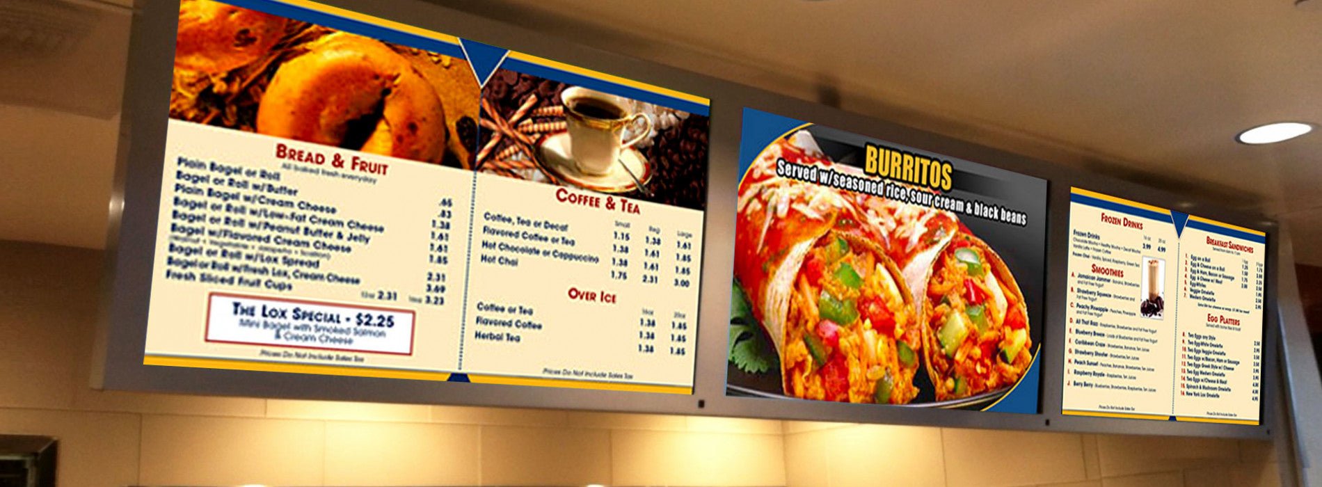 Custom Restaurant and Food Truck Plastic Menu Boards – High-Quality Custom Logo Printed Menu Signs sign Show Off Your Threads