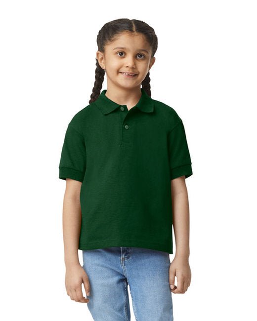 Gildan Youth Jersey Polo with Moisture-Wicking DryBlend® Fabric Gildan