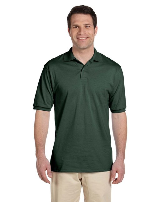 Jerzees Adult SpotShield™ Stain-Resistant Jersey Polo Shirt Jerzees Small Forest Green
