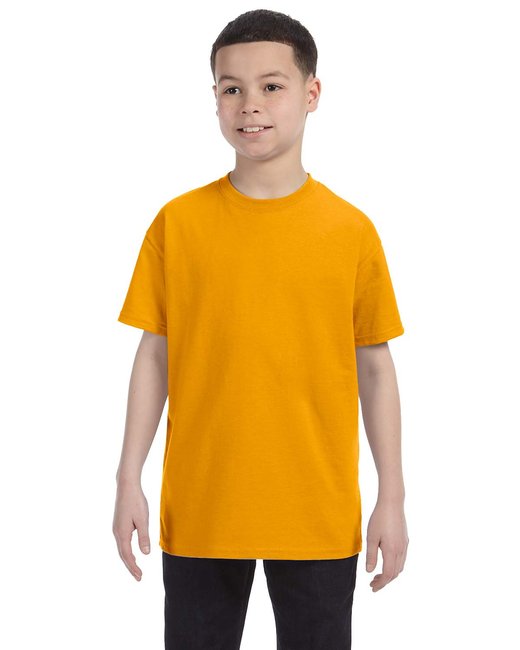 Custom Youth DRI-POWER® T-Shirt – Moisture-Wicking & Durable Jerzees X-Small Gold
