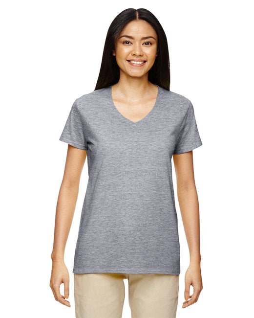 Custom Ladies' V-Neck T-Shirt – Comfortable, Stylish & Sustainable V-Neck Gildan
