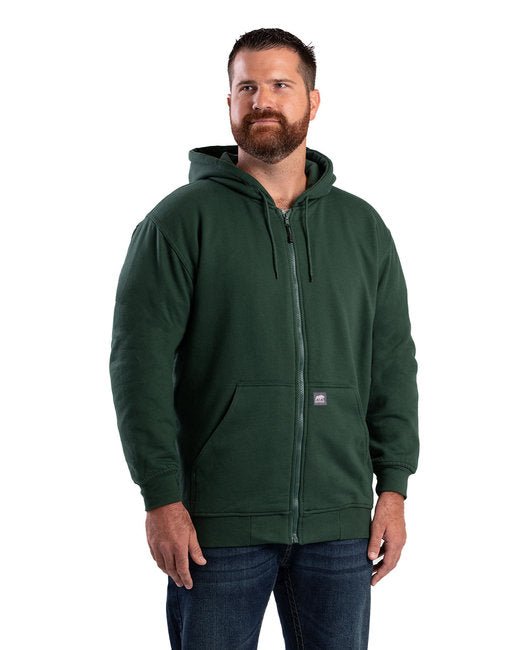 Berne Men's Heritage Thermal Lined Sweatshirt – Warm and Durable Workwear Berne Small Green