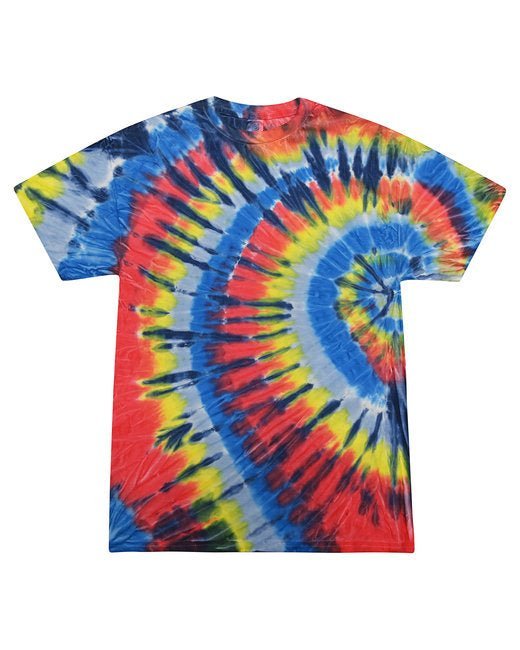 Custom Rainbow Spiral Tie-Dye T-Shirt – Bright & One-of-a-Kind Tie-Dye
