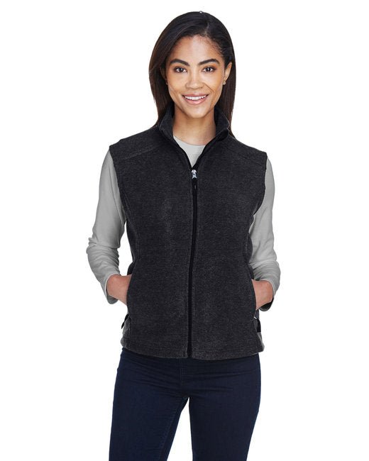 CORE365 Ladies' Journey Fleece Vest – Warm, Durable, and Functional Core365 X-Small Heather Charcoal