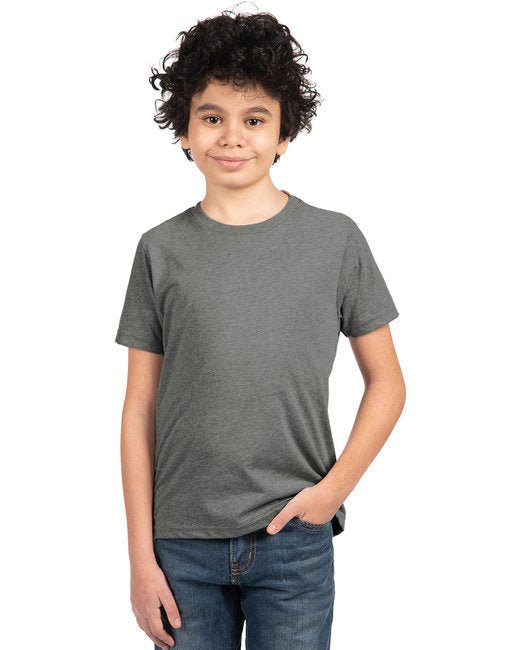 Custom Youth CVC Crew T-Shirt – Comfortable, Durable & Sustainable SOYT Printing Company X-Small Dark Hthr Grey