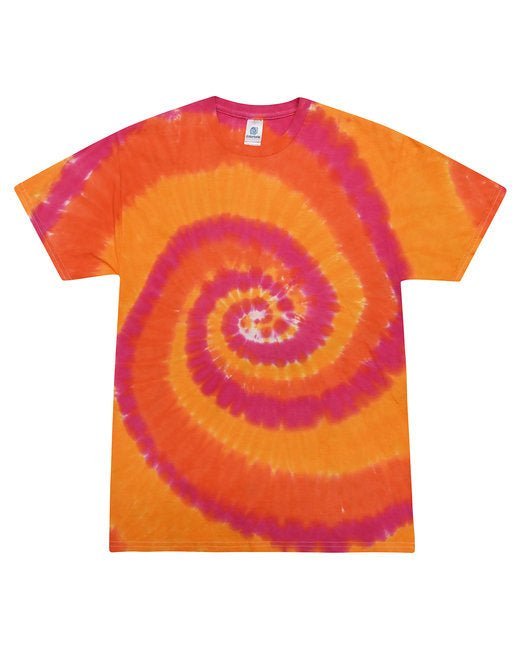 Custom Rainbow Spiral Tie-Dye T-Shirt – Bright & One-of-a-Kind Tie-Dye