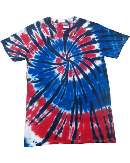 Custom Rainbow Spiral Tie-Dye T-Shirt – Bright & One-of-a-Kind Tie-Dye