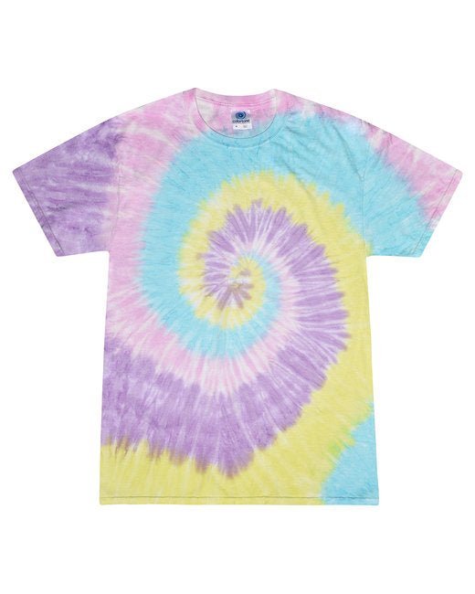 Custom Rainbow Spiral Tie-Dye T-Shirt – Bright & One-of-a-Kind Tie-Dye