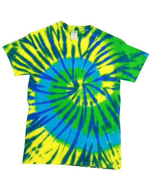 Custom Rainbow Spiral Tie-Dye T-Shirt – Bright & One-of-a-Kind Tie-Dye