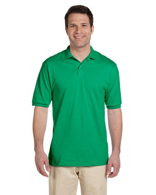 Jerzees Adult SpotShield™ Stain-Resistant Jersey Polo Shirt Jerzees Small Kelly Green