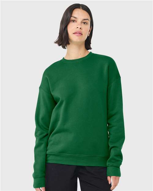 Sponge Fleece Drop Shoulder Crewneck Sweatshirt - BELLA + CANVAS | Soft, Modern, and Unisex Bella Canvas Small Kelly