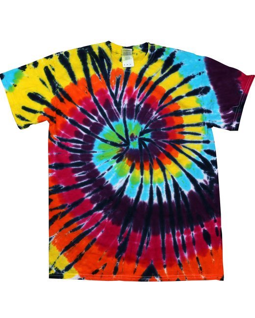 Custom Rainbow Spiral Tie-Dye T-Shirt – Bright & One-of-a-Kind Tie-Dye