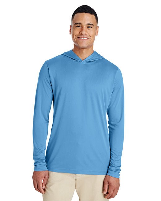Custom Performance Hooded T-Shirt – Lightweight, UV Protected & Durable Long Sleeve Team 365 X-Small Sport Light Blue