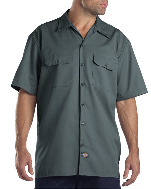 Custom Short-Sleeve Work Shirt – Durable, Stain-Resistant & Comfortable SOYT Printing Company Small Lincoln Green