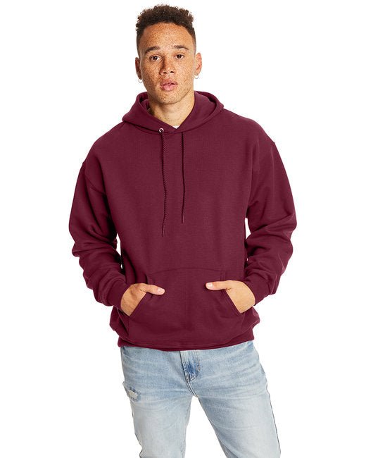 Hanes Adult Ultimate Cotton® Pullover Hooded Sweatshirt – Durable, Warm, and Comfortable Hanes Small Maroon