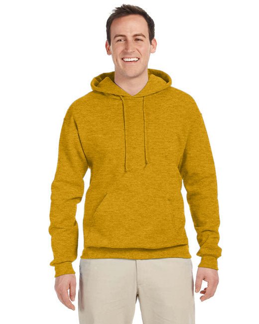 Jerzees Adult NuBlend® Fleece Pullover Hooded Sweatshirt – Soft, Durable, and Pill-Resistant Jerzees Small Mustard Hather