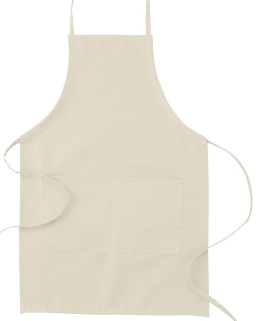 Custom Two-Pocket Apron – Adjustable Ties & 30-Inch Length SOYT Printing Company Natural