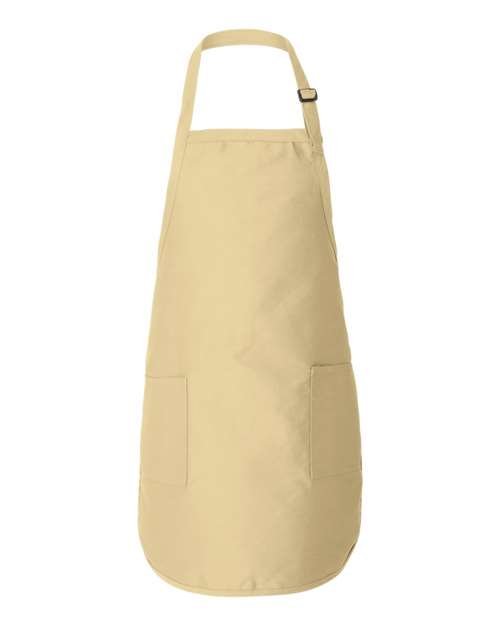 Full-Length Apron With Pockets - Q-Tees | Customizable and Durable Q-Tees One Size Natural
