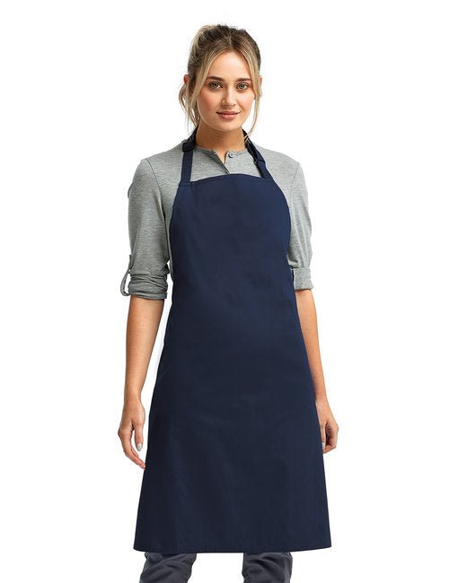 Custom Recycled Bib Apron – Eco-Friendly & Adjustable Neckband SOYT Printing Company Navy Blue