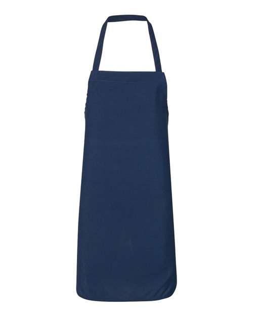 Custom Bib Apron - Q-Tees | Lightweight and Versatile Q-Tees One Size Navy Blue