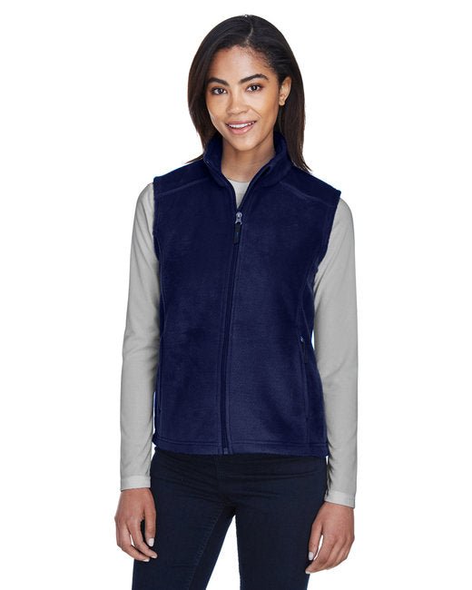 CORE365 Ladies' Journey Fleece Vest – Warm, Durable, and Functional Core365 X-Small Navy Blue