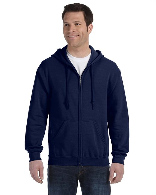 Gildan Adult Heavy Blend™ Full-Zip Hooded Sweatshirt – Durable, Comfortable, and Eco-Friendly Gildan Small Navy Blue