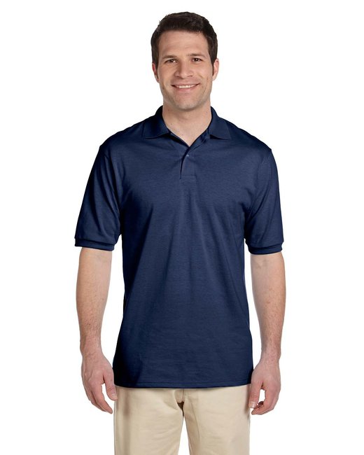 Jerzees Adult SpotShield™ Stain-Resistant Jersey Polo Shirt Jerzees Small Navy Blue