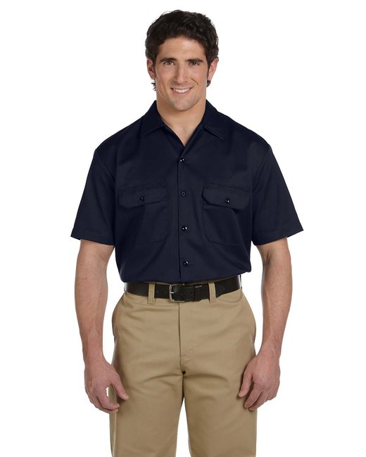 Custom Short-Sleeve Work Shirt – Durable, Stain-Resistant & Comfortable SOYT Printing Company Small Dark Navy