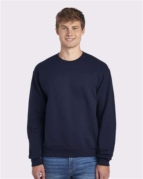NuBlend® Crewneck Sweatshirt - JERZEES | Comfortable, Durable, and Customizable Jerzees Smalll Navy Blue
