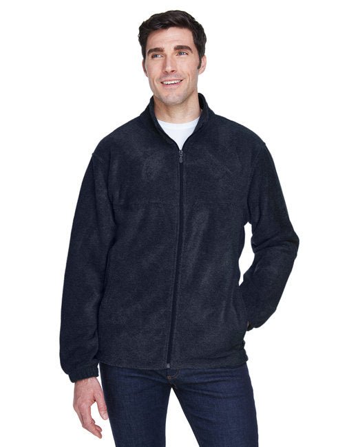 Custom Harriton Men’s Full-Zip Fleece – Durable & Stylish Outerwear Sweater Harriton Small Navy