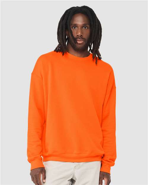 Sponge Fleece Drop Shoulder Crewneck Sweatshirt - BELLA + CANVAS | Soft, Modern, and Unisex Bella Canvas Small Orange