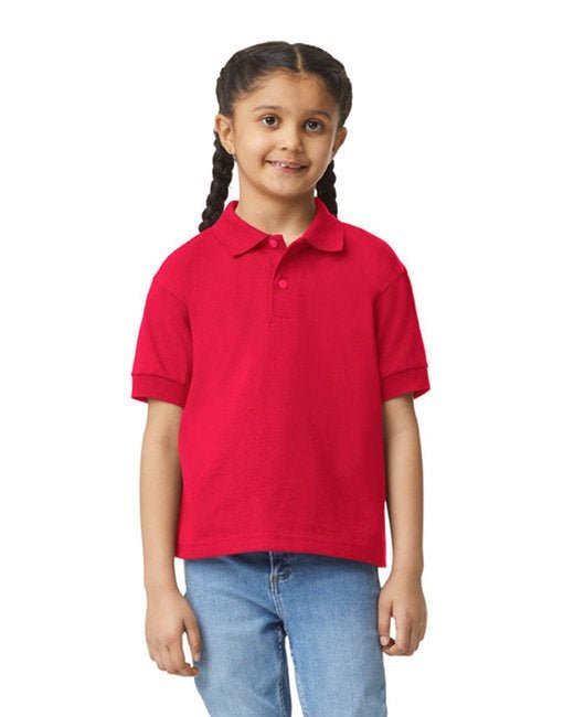 Gildan Youth Jersey Polo with Moisture-Wicking DryBlend® Fabric Gildan