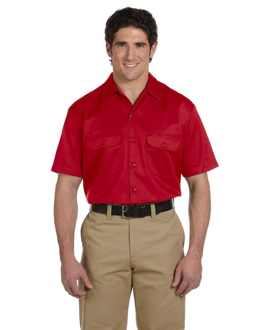 Custom Short-Sleeve Work Shirt – Durable, Stain-Resistant & Comfortable SOYT Printing Company Small Red