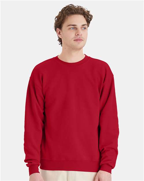 Ecosmart® Crewneck Sweatshirt - Hanes | Sustainable, Durable, and Customizable Hanes Small Red