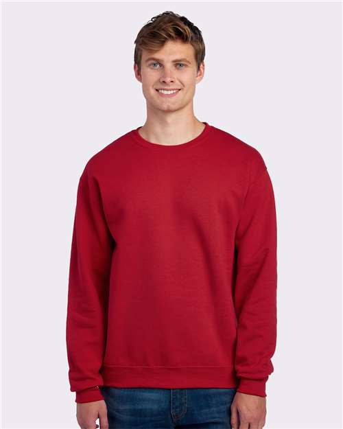 NuBlend® Crewneck Sweatshirt - JERZEES | Comfortable, Durable, and Customizable Jerzees Smalll Red
