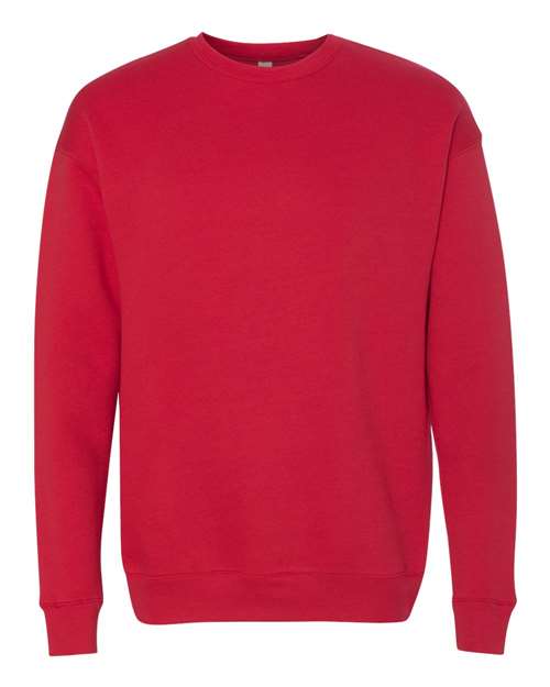 Sponge Fleece Drop Shoulder Crewneck Sweatshirt - BELLA + CANVAS | Soft, Modern, and Unisex Bella Canvas Small Red