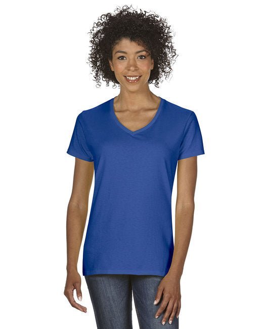 Custom Ladies' V-Neck T-Shirt – Comfortable, Stylish & Sustainable V-Neck Gildan