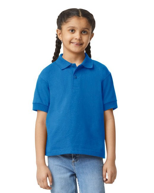 Gildan Youth Jersey Polo with Moisture-Wicking DryBlend® Fabric Gildan
