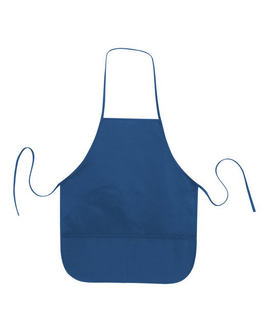 Custom Cotton Twill Apron – Heavyweight Design with Dual Pockets SOYT Printing Company Royal Blue