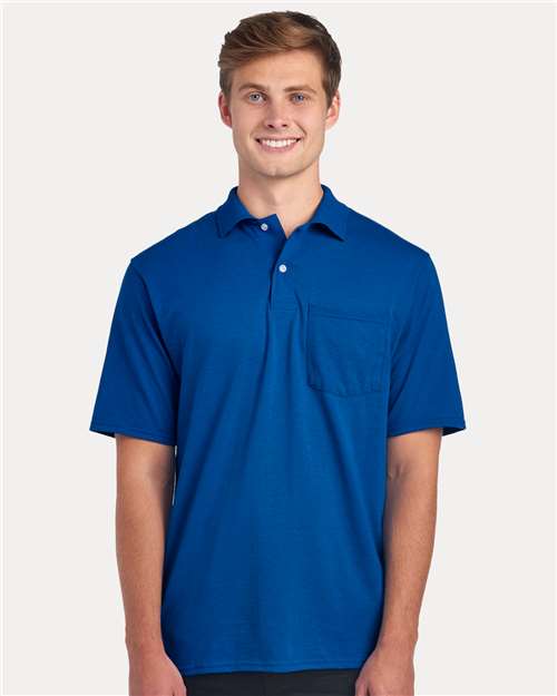 Dri-Power® Polo With Pocket - JERZEES | Moisture-Wicking, Durable, and Custom-Ready Jerzees