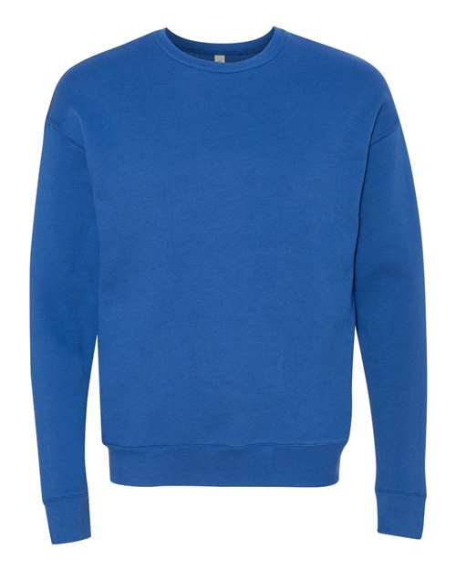 Sponge Fleece Drop Shoulder Crewneck Sweatshirt - BELLA + CANVAS | Soft, Modern, and Unisex Bella Canvas Small Royal Blue