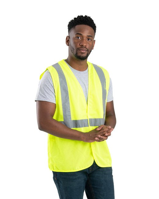 Berne Adult Hi-Vis Class 2 Economy Vest – Lightweight Reflective Safety Wear SOYT Printing Company