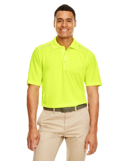 CORE365 Men’s Radiant Performance Piqué Polo with Reflective Piping Core365
